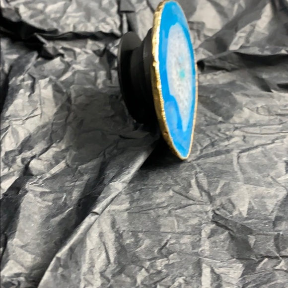 Agate Geode Stone Phone Grip Stand PopSocket 24KGP - Picture 5 of 6